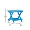 Flash Furniture Blue Portable Folding Adirondack Side Table LE-HMP-2012-1620H-BL-GG - alternate 2